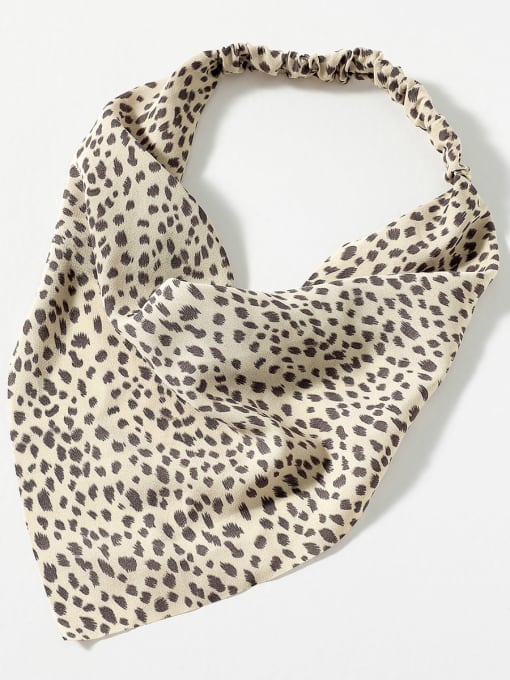 YMING Vintage Fabric Animal print all-match retro leopard print headscarf Hair Barrette/Multi-Color Optional 2