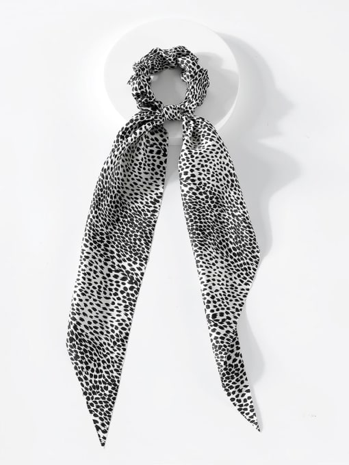 T021WT Vintage Fabric Leopard-print dense polka-dot satin Hair Barrette/Multi-Color Optional