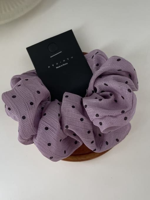 violet Fabric Minimalist Multi Color  Floral Scrunchies Barrette