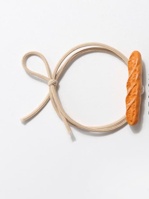 French Baguette Plastic Cute Geometric Hair Rope