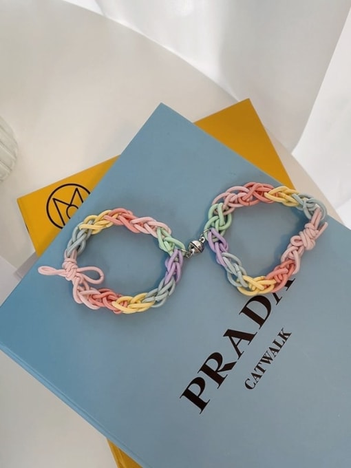 COCOS Cute Elastic rope Weave dual bracelet/ Hair Rope /Multi-Color Optional 4