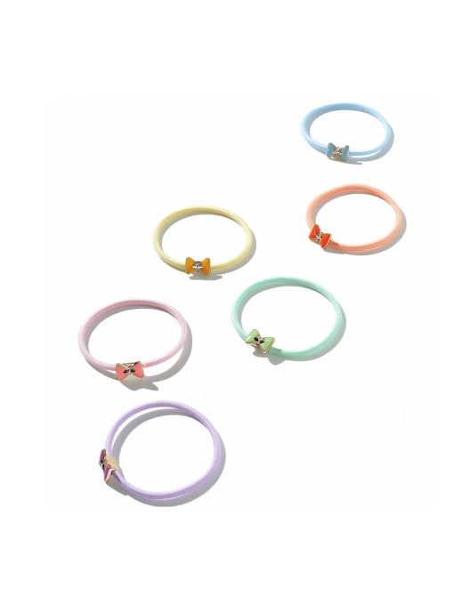 S192 Minimalist Elastic rope candy color head rope seamless and simple Hair Barrette/Multi-Color Optional