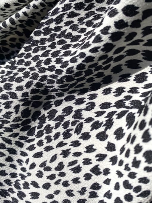 YMING Vintage Fabric Leopard-print dense polka-dot satin Hair Barrette/Multi-Color Optional 3