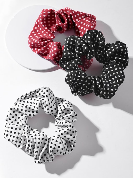YMING Cute Fabric Polka dot European and American college style Hair Barrette/Multi-Color Optional 1