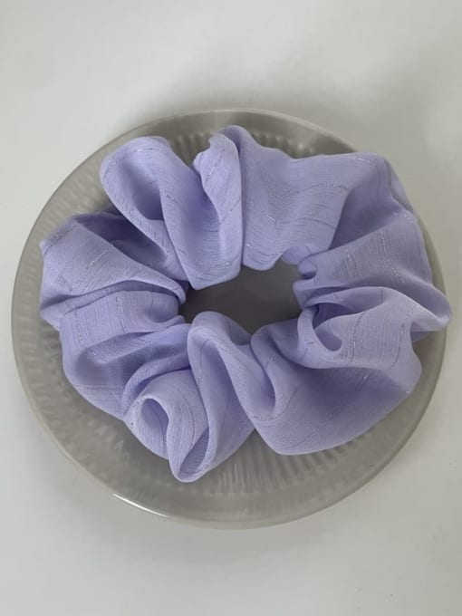 Evergreen flower blue Trend Yarn Light tulle solid color Hair Barrette/Multi-Color Optional