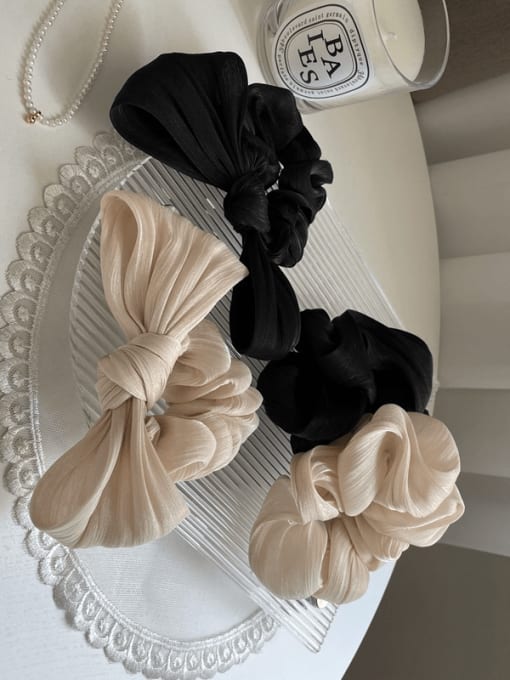 COCOS Satin Vintage Soft veil bow Hair Rope/Multi-color optional 2