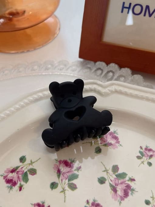 black Cute PVC Frosted Bear Claw Clip/ Hair Barrette/Multi-Color Optional