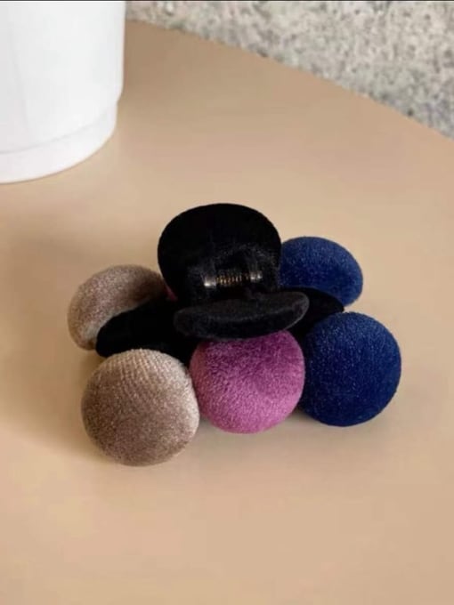Blue purple ball Vintage Hairball bangs side clip/Hair Barrette/Multi-Color Optional