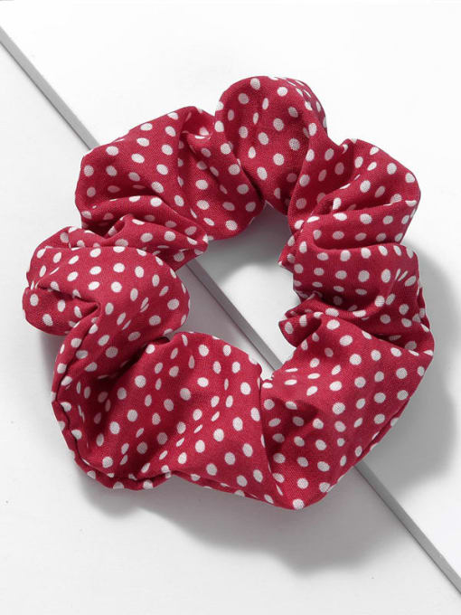 YMING Cute Fabric Polka dot European and American college style Hair Barrette/Multi-Color Optional 4