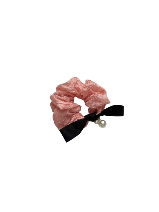 COCOS Fabric Vintage pearl bow Hair Barrette 0