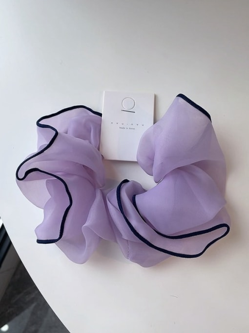 Light purple Rayon Minimalist Flower Multi Color Hair Barrette