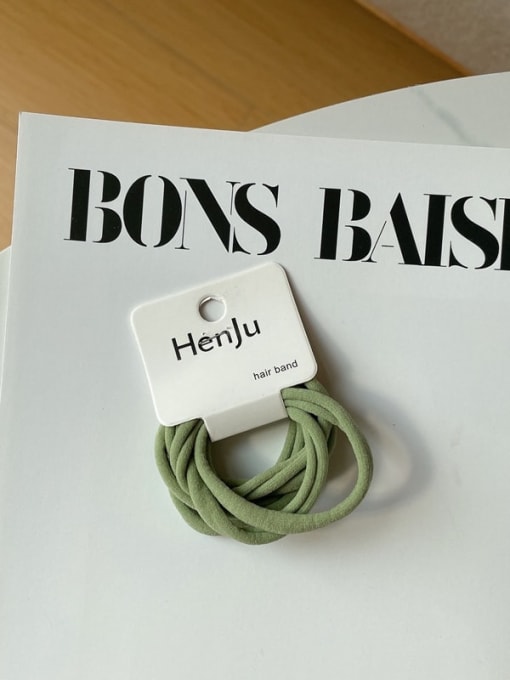green Minimalist  High elasticity towel ring Hair Rope/Multi-Color Optional