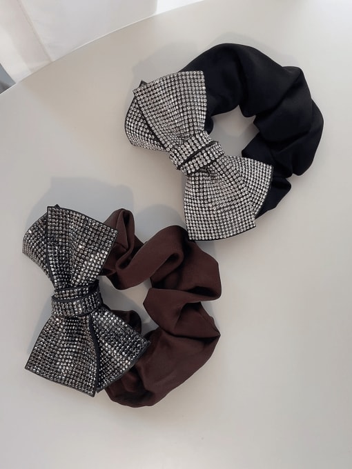 COCOS Luxury  Rhinestone fabric bow tie Hair Barrette/Multi-Color Optional 1