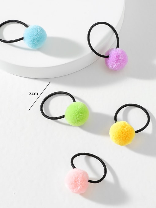 YMING Cute Hairball Candy Color Creative Hair Rope /Hair Barrette/Multi-Color Optional 2