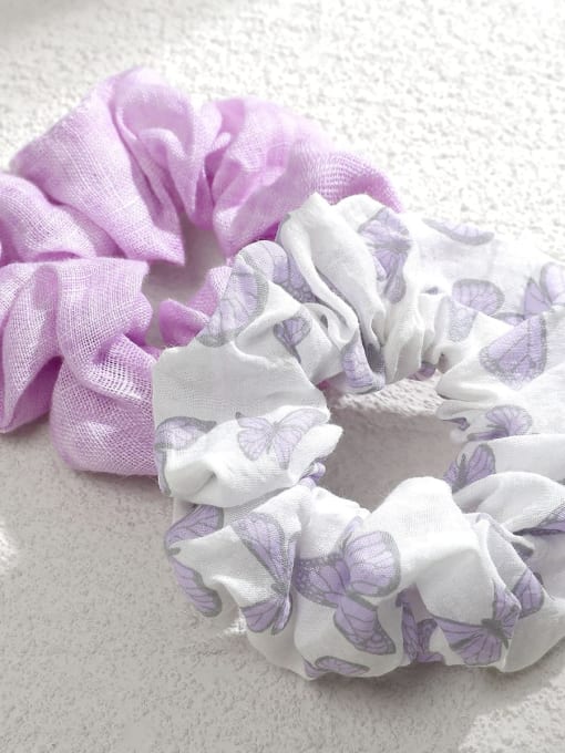 S207PR Cute Fabric Linen daisy striped plaid print Hair Barrette/Multi-Color Optional