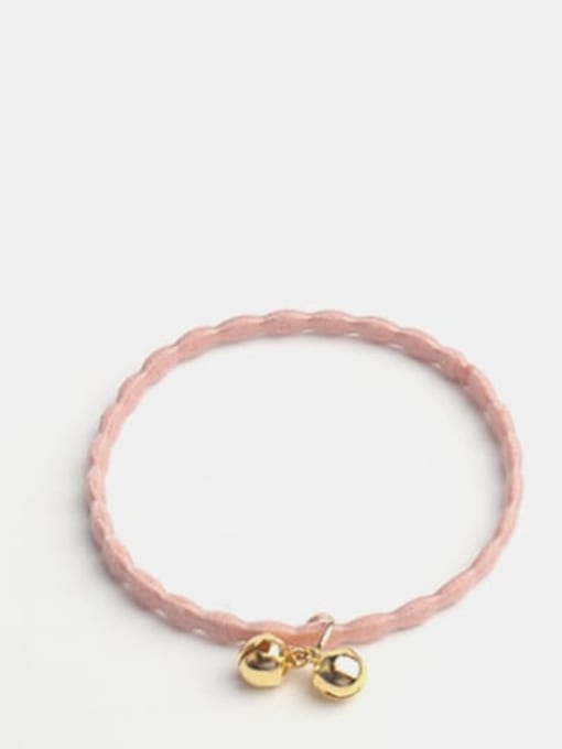 Pink Elastic rope Minimalist Geometric Alloy Hair Rope