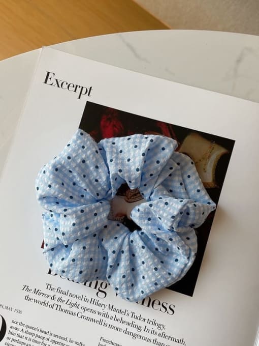 blue Cute candy polka dots fabric Hair Barrette/Multi-Color Optional