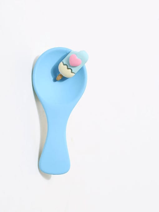 Ice cream spoon hairpin 26x64mm Plastic Cute cartoon cute funny character spoon Hair Barrette