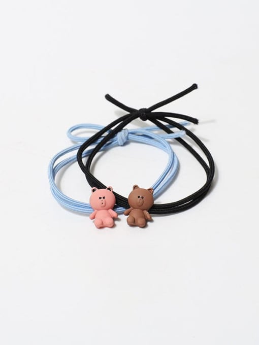 JoChic Elastic rope Cute Bear Hair Rope
