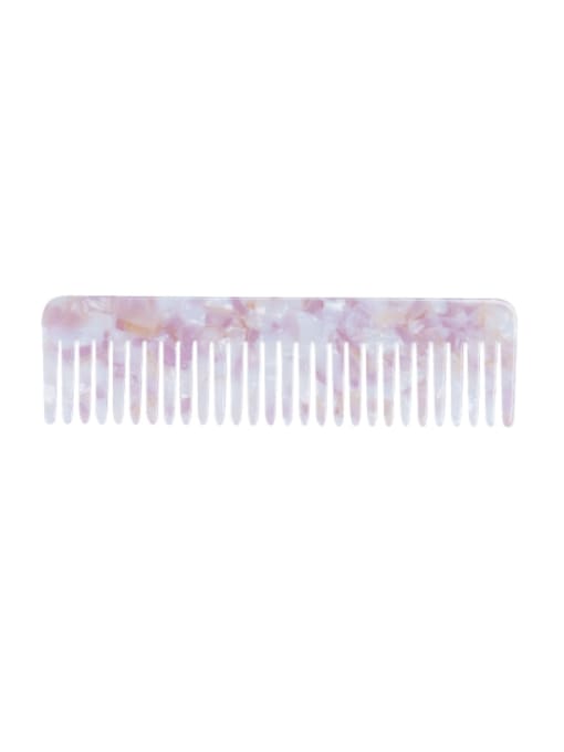 lilac colour Cellulose Acetate Minimalist Multi Color Hair Comb