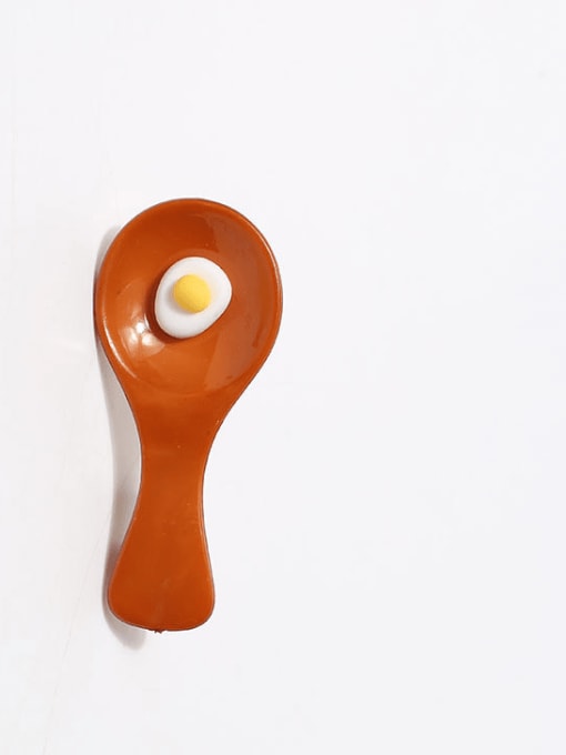 JoChic Cute Geometric Simulation spoon poached egg cartoon Hair Barrette 1