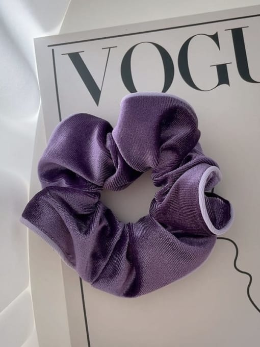 deep purple Vintage velvet wood ear hair clip / multi-color optional