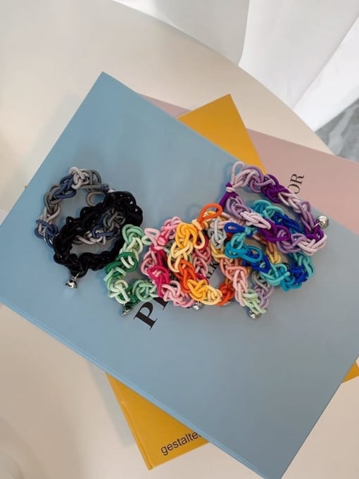 COCOS Cute Elastic rope Weave dual bracelet/ Hair Rope /Multi-Color Optional 2
