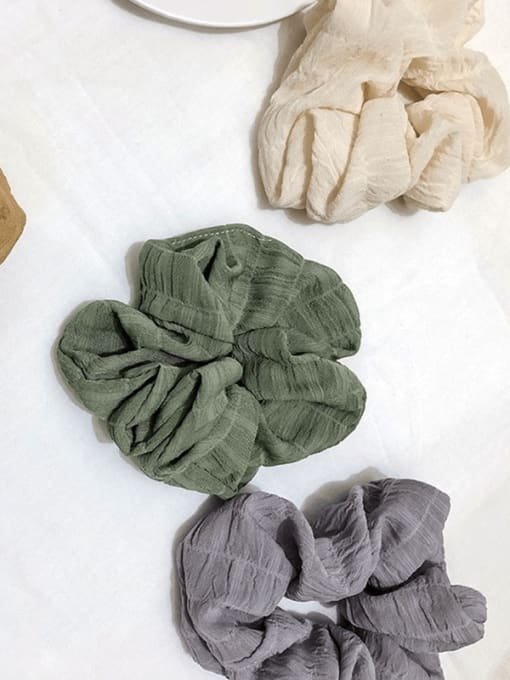 COCOS Vintage Linen solid color folds Hair Barrette/Multi-Color Optional 2