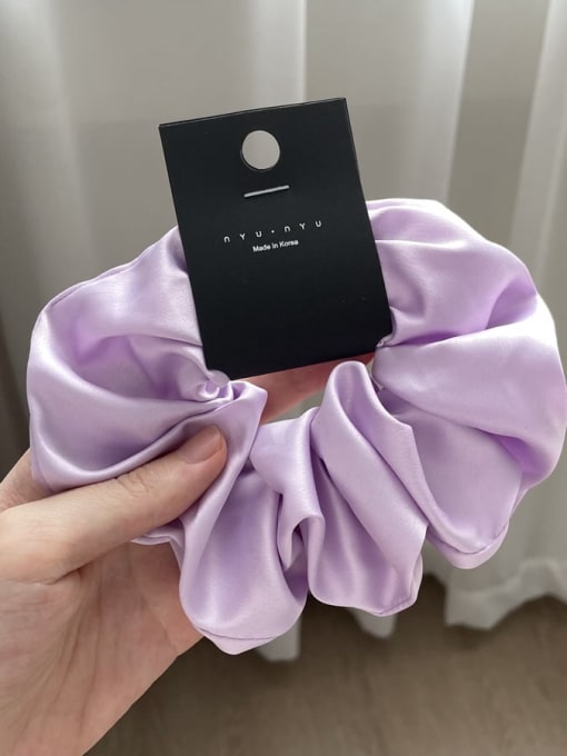 purple Satin Cute Candy-colored elegant satin Hair Barrette