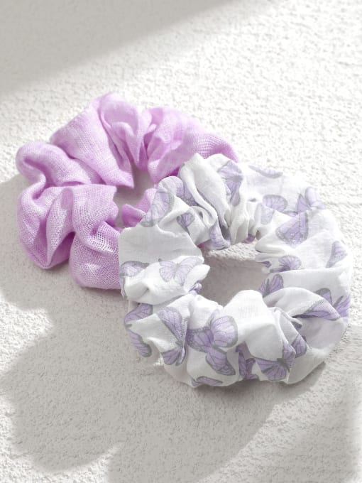 YMING Cute Fabric Linen daisy striped plaid print Hair Barrette/Multi-Color Optional 1