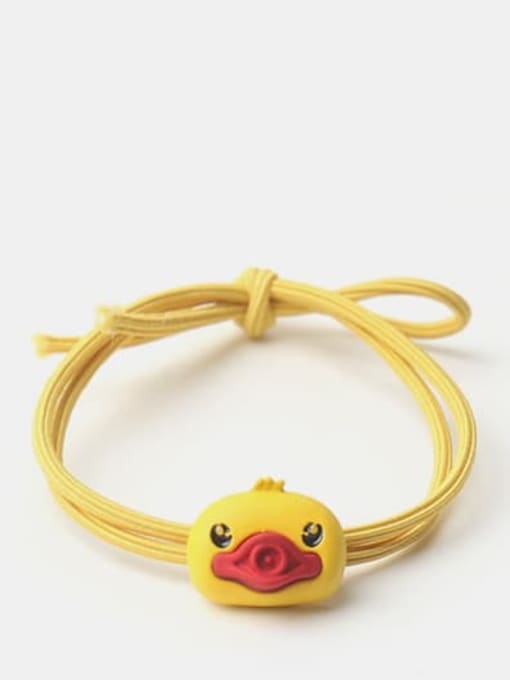 Yellow duck Cute Bubble Machine Hair Rope