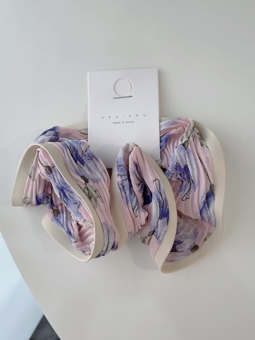 purple Vintage fabric cortex Floral Hair Barrette/Multi-Color  Optional