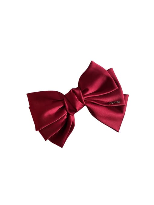 COCOS Trend satin three layer bow Hair Barrette/Multi-Color Optional