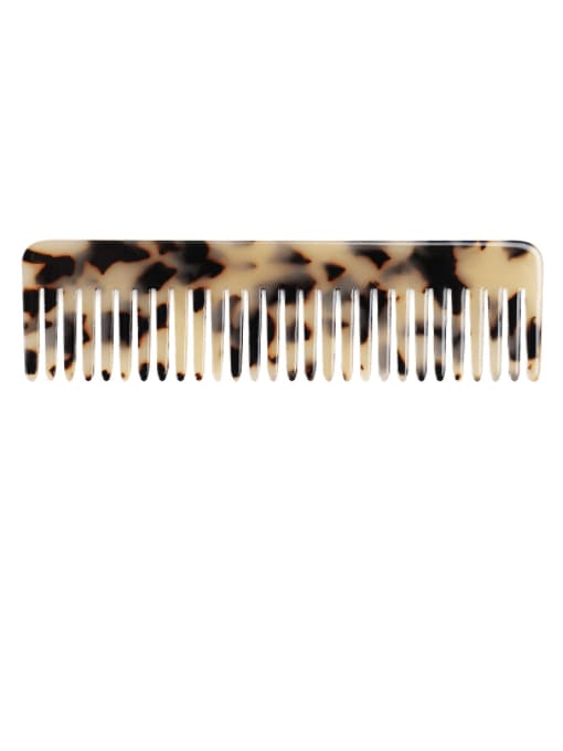Shallow hawksbill Cellulose Acetate Minimalist Multi Color Hair Comb