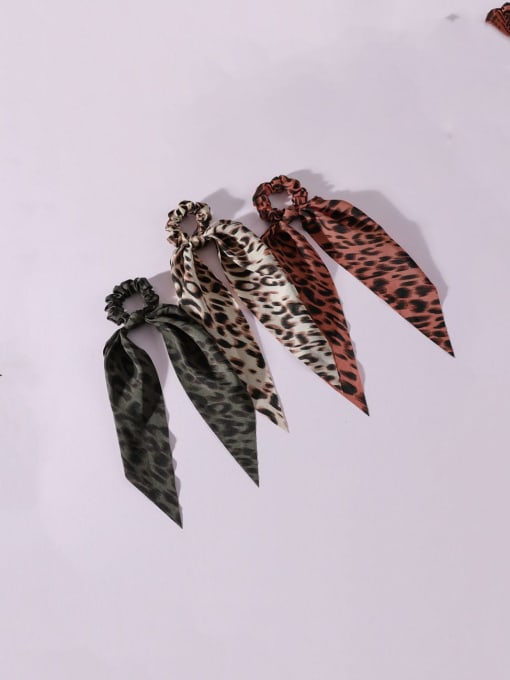 YMING Vintage Fabric Wild Leopard Print Sexy Swallowtail Streamer Hair Barrette/Multi-Color Optional 1