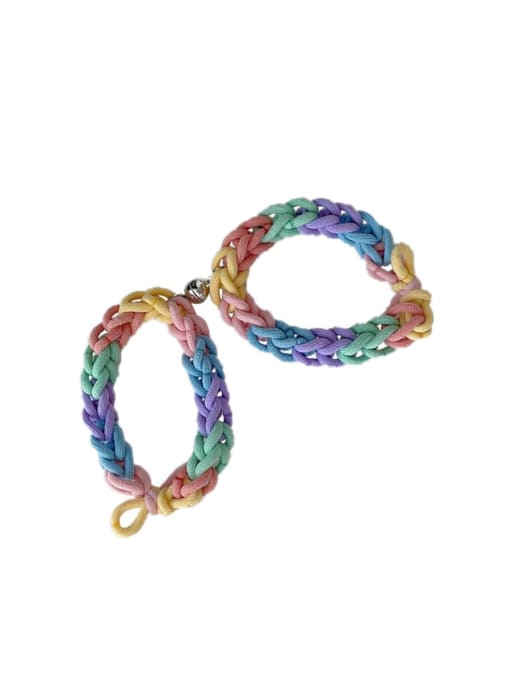 COCOS Cute Elastic rope Weave magnet couple bracelet /Hair Rope/Multi-Color Optional