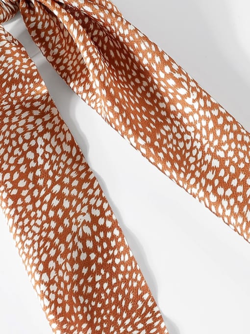 YMING Vintage Fabric Leopard-print dense polka-dot satin Hair Barrette/Multi-Color Optional 4