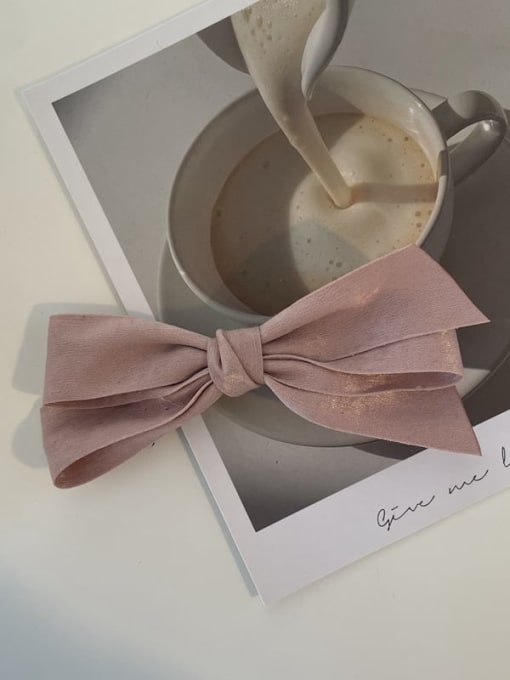 Pink Vintage Temperament bow ribbon duckbill clip/ Hair Barrette/Multi-Color Optional
