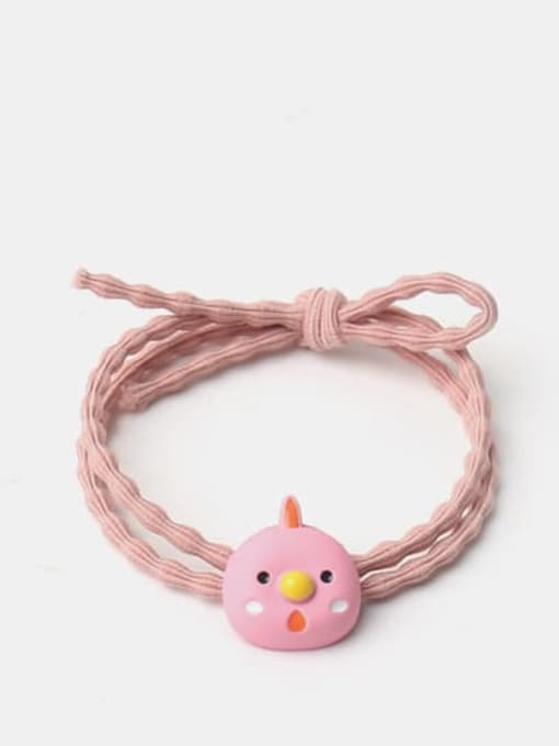 Pink chicken Cute Icon Hair Rope