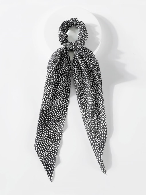 YMING Vintage Fabric Leopard-print dense polka-dot satin Hair Barrette/Multi-Color Optional 1