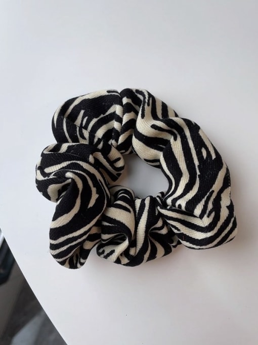 Zebra black Vintage fabric zebra leopard print Hair Barrette/Multi-Color Optional