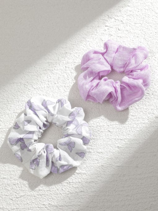 YMING Cute Fabric Linen daisy striped plaid print Hair Barrette/Multi-Color Optional 2