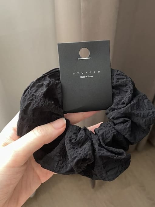 black Yarn Cute summer seersucker mesh Hair Barrette