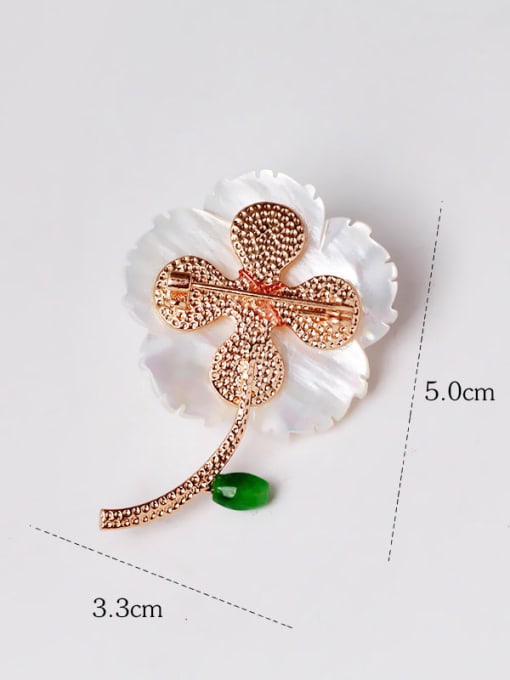 XIXI Alloy Shell Flower Trend Brooch 3