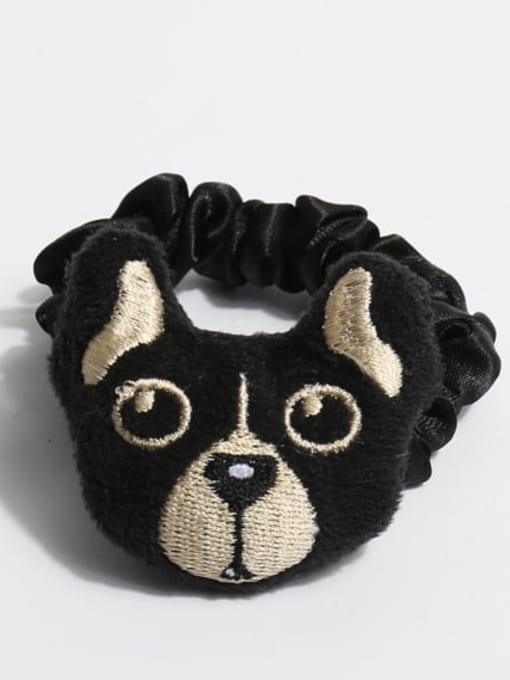 Black dog head Velvet Artisan Cat Hair Rope
