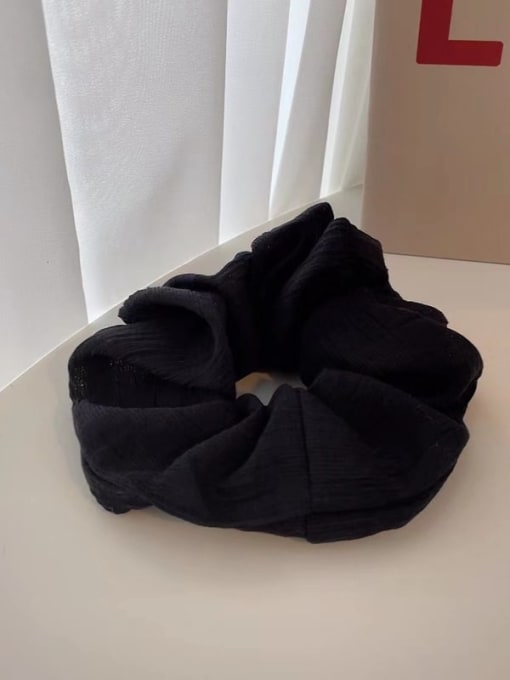 black Vintage  Cotton folds Hair Barrette/Multi-Color Optional