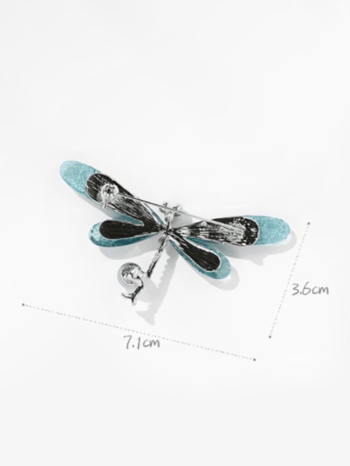 XIXI Alloy Resin Dragonfly Minimalist Brooch 4