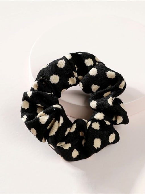 YMING Vintage knitting Simple polka dot large intestine hair tie Hair Barrette/Multi-Color Optional 4
