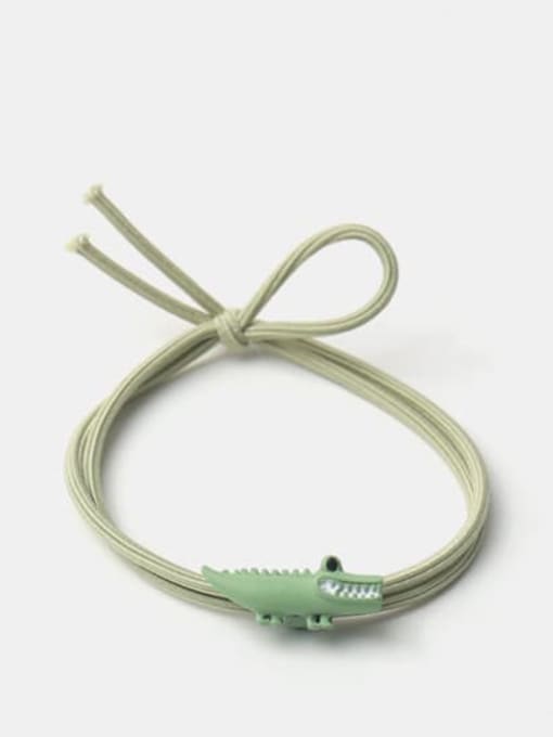 Little crocodile green rope Cute Icon Hair Rope