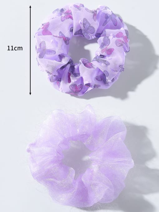 YMING Trend Yarn Butterfly pattern purple new super fairy temperament Hair Barrette/Multi-Color Optional 4